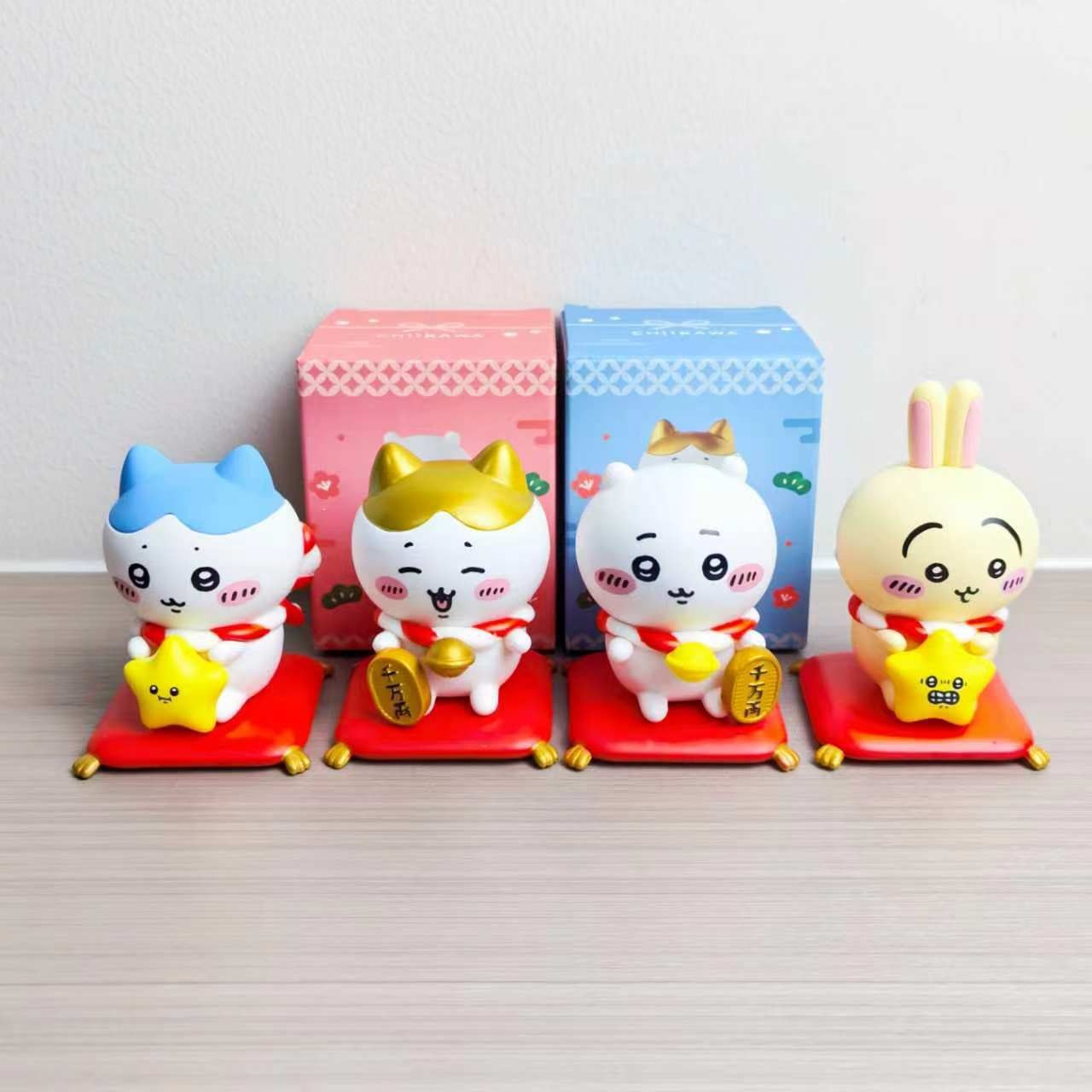 Car Accessories For Decoration - Kawaii CKW Lucky Cat Figurine Set