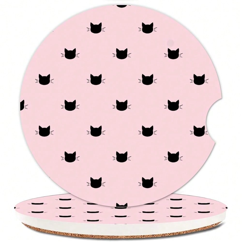 Car Accessories Cork - NEW- Absorbent Car Cupholder Coaster 2