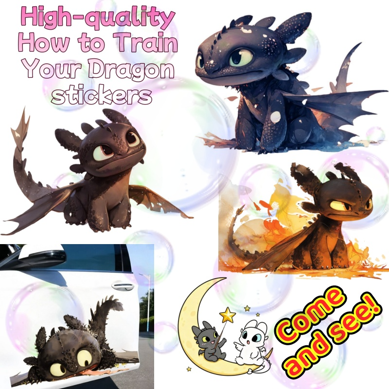 Car Accessories For Decoration - Dragon tamer expert, cute and toothless,
