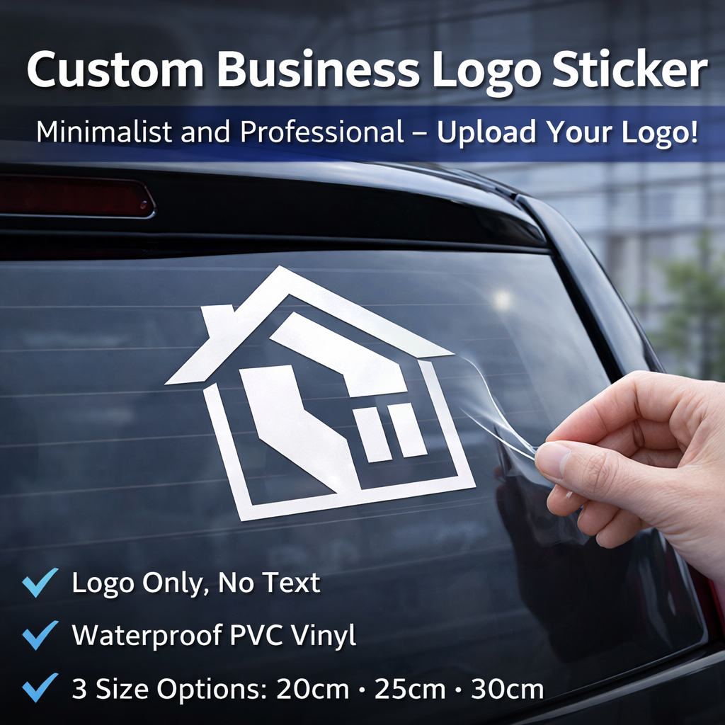 Car Accessories Quotes - Custom Business Logo Sticker – Minimalist