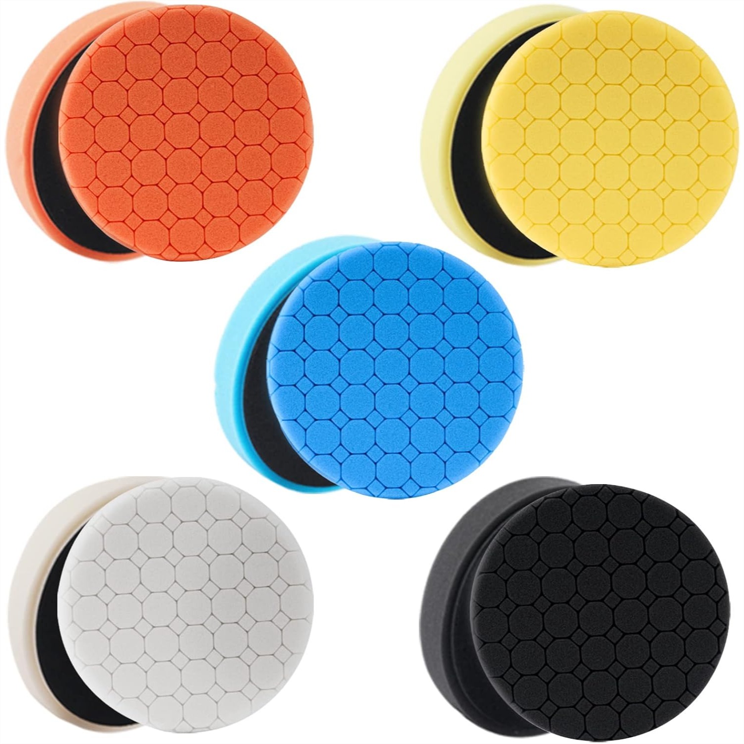 Car Wax Polishing Pad - 5 Pack 3.5 Inch Buffing Polishing