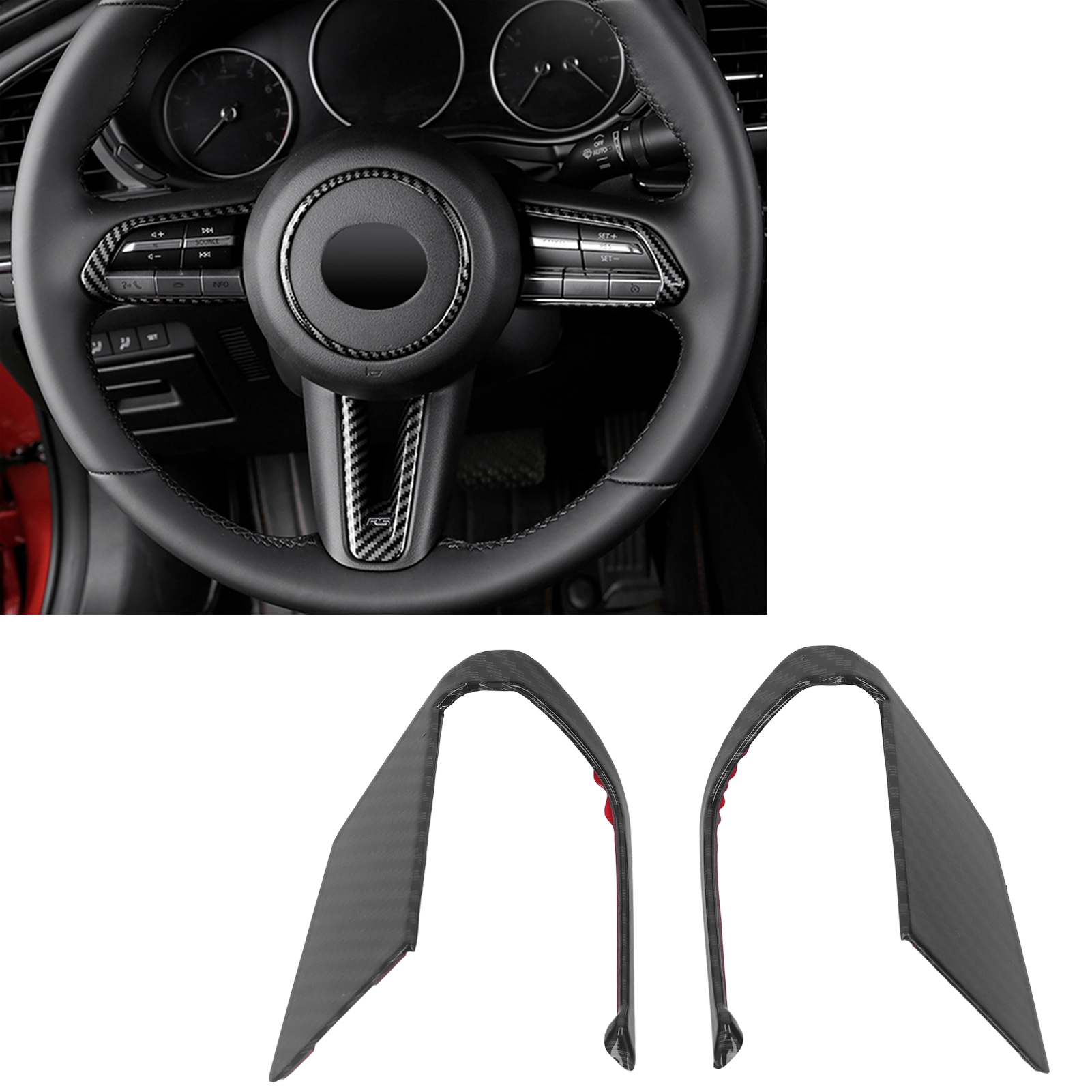 Carbon Fiber Steering Wheel Bu - Steering Wheel Cover avaliação e preço