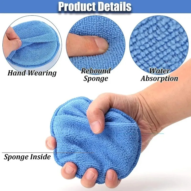 10Pcs Car Detailing Applicator - Car Wax Polishing Pad avaliação e preço