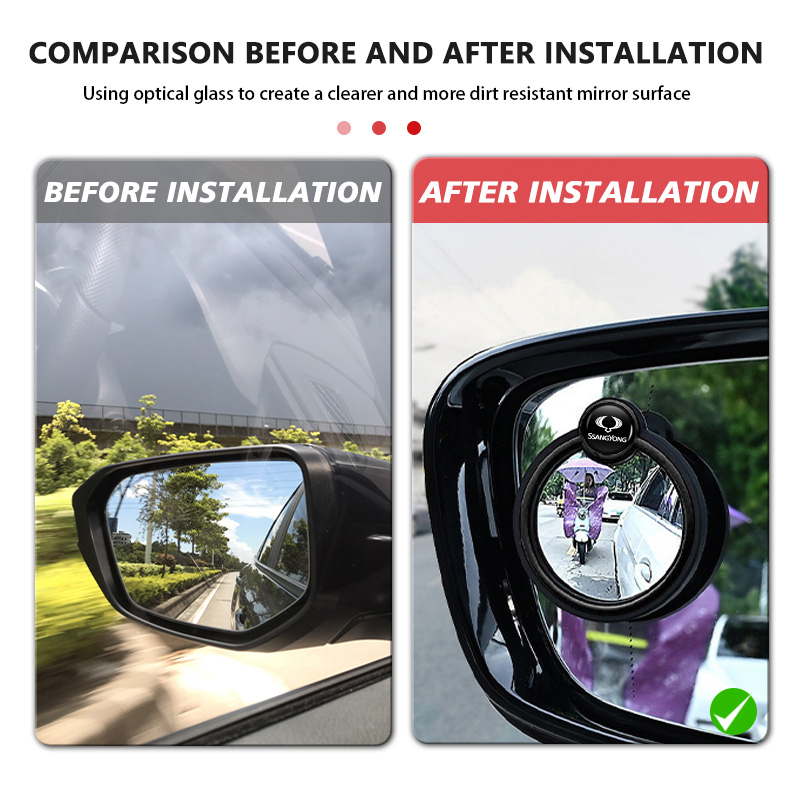 2Pcs Car 360° Rotation Blind S - Car Blind Spot Mirror avaliação e preço