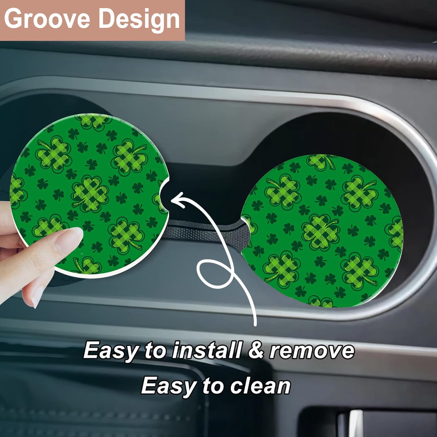 Car Coaster for Cup Holders,Gr - Car Accessories Cork avaliação e preço
