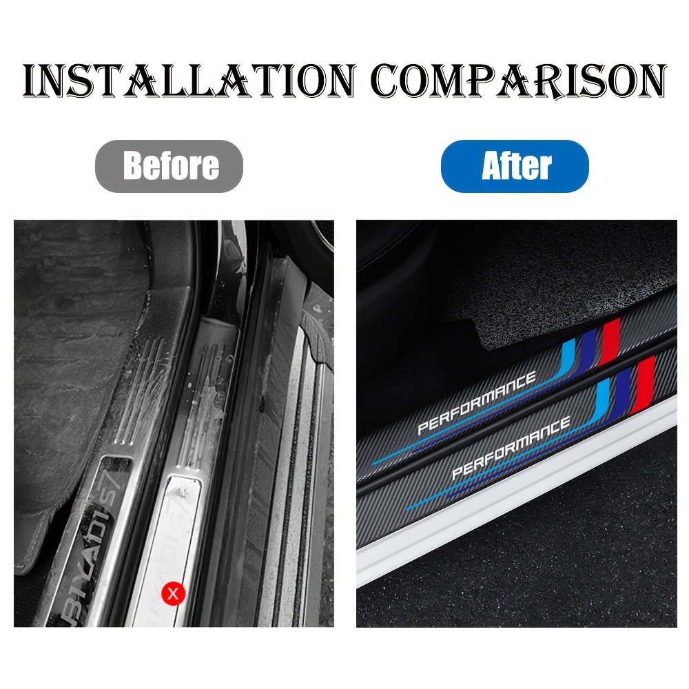 4pcs Carbon Fiber Sill Plate S - Car Accessories Quotes avaliação e preço