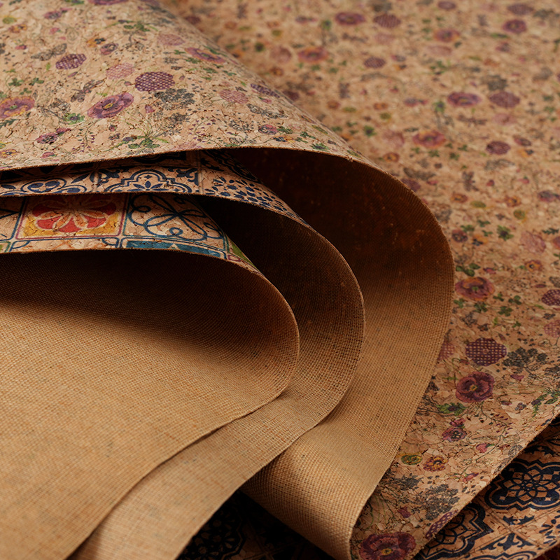 100x138cm Cork Printed PU Leat - Car Accessories Cork avaliação e preço