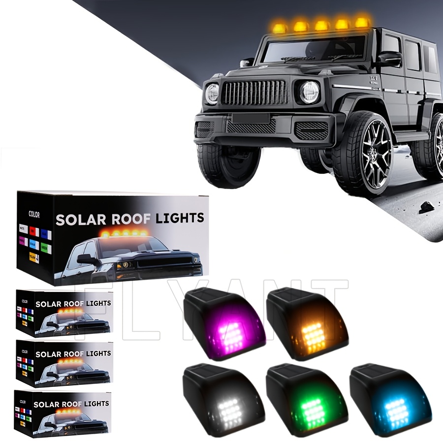Portable Solar LED Smoke Roof  - Car Accessories For Decoration avaliação e preço