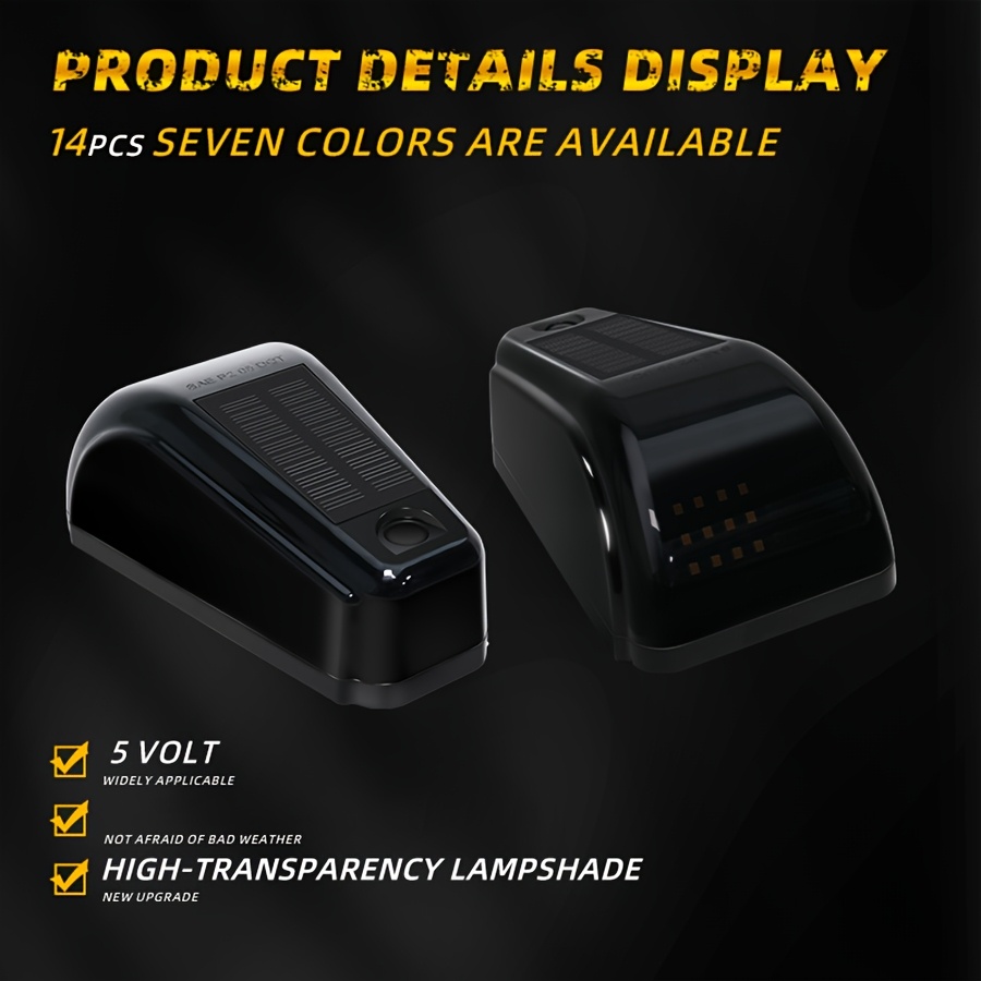Portable Solar LED Smoke Roof  - Car Accessories For Decoration avaliação e preço