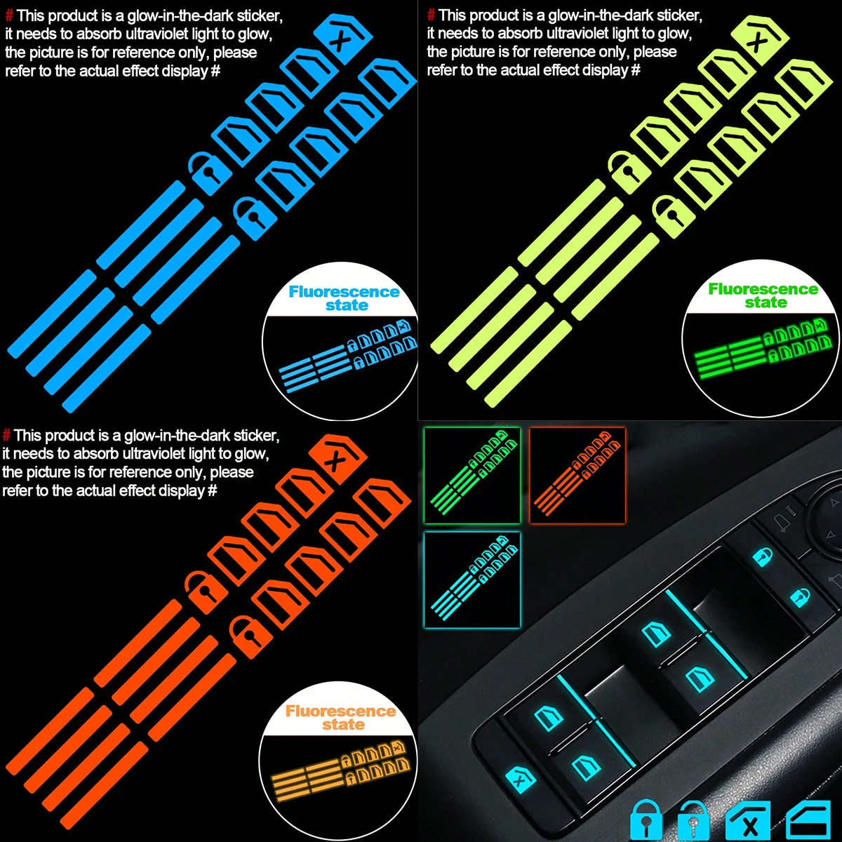 18pcs Car Window Control Butto - Car Accessories Inside avaliação e preço