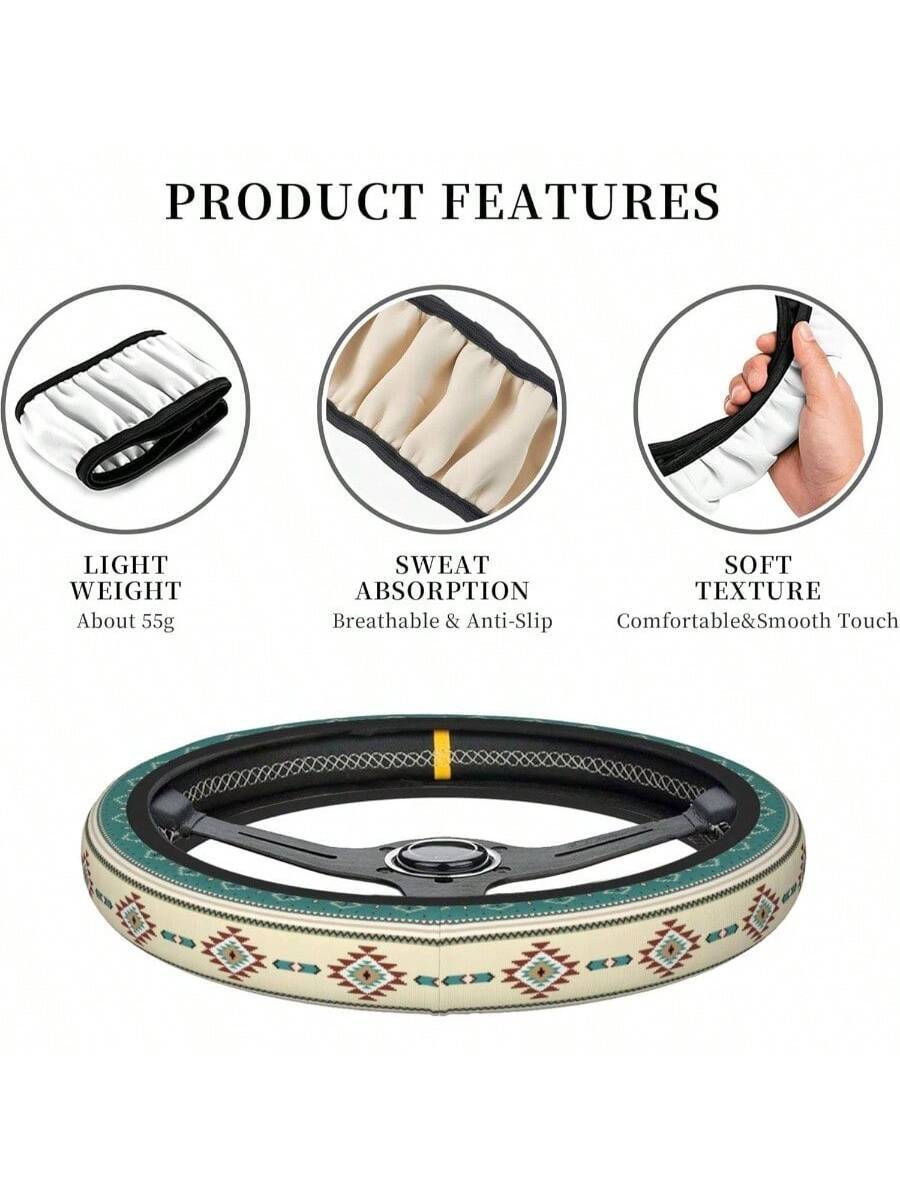 Western Style Steering Wheel C - Steering Wheel Cover avaliação e preço