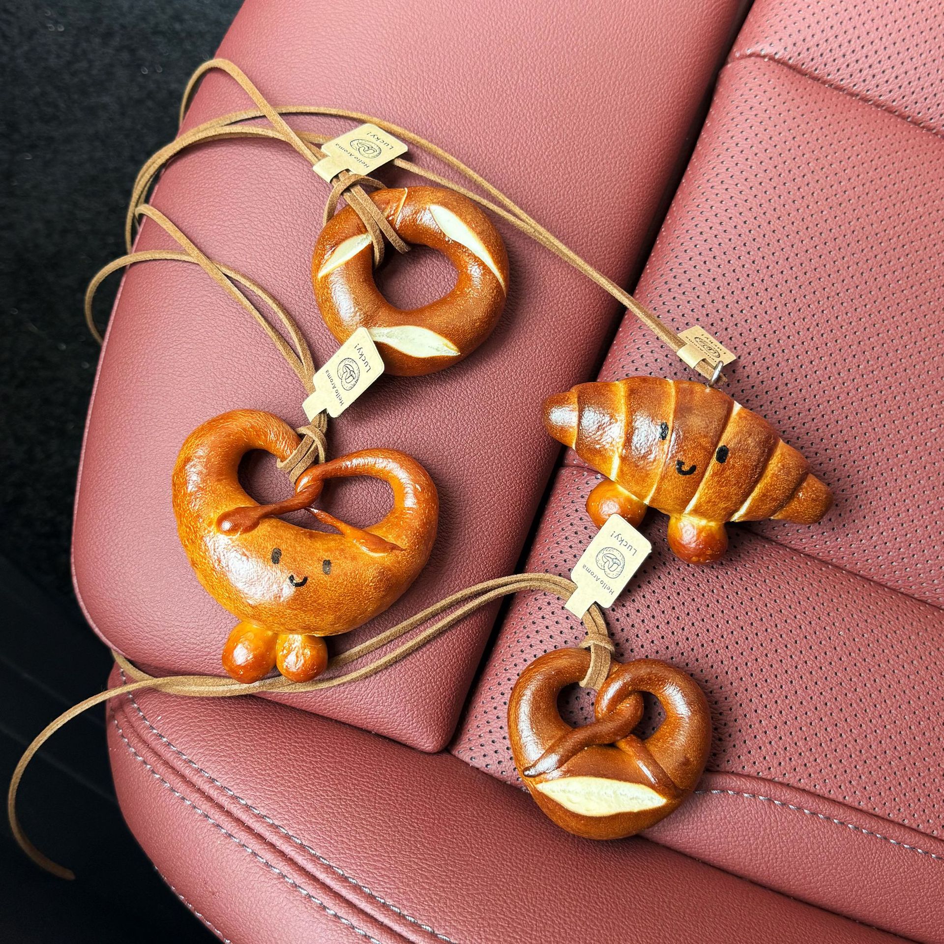 DIY Handmade Bread Keychain Co - Car Accessories Cork avaliação e preço