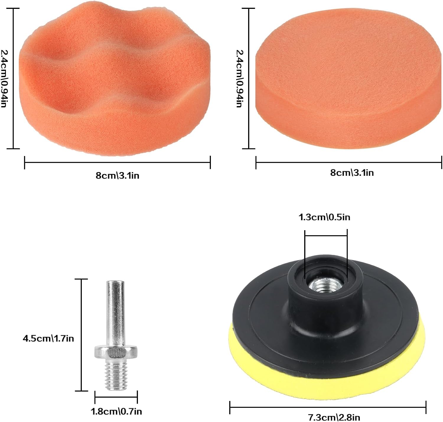 10 Pack 3 Inch Car Polishing P - Car Wax Polishing Pad avaliação e preço