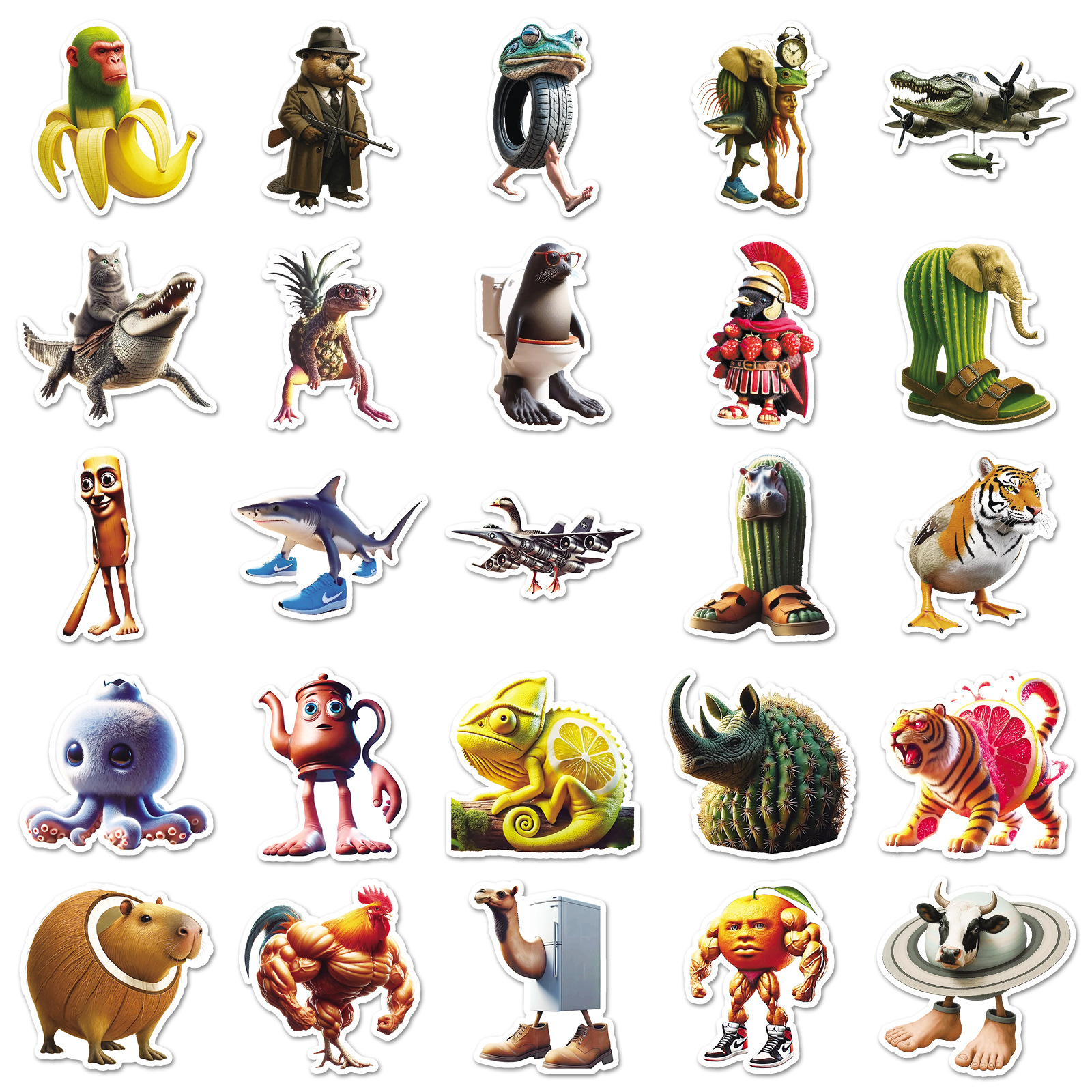 50PCS Italian Brainrot Sticker - Car Accessories Quotes avaliação e preço