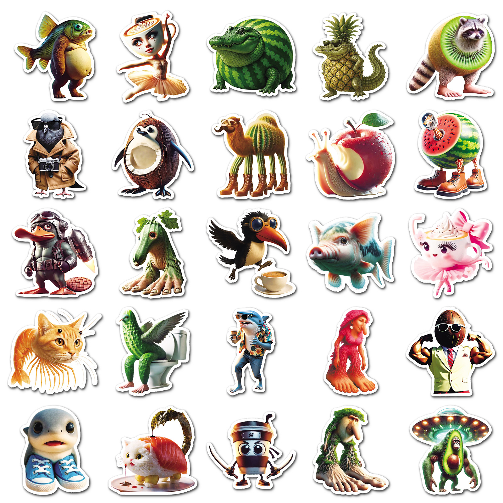 50PCS Italian Brainrot Sticker - Car Accessories Quotes avaliação e preço