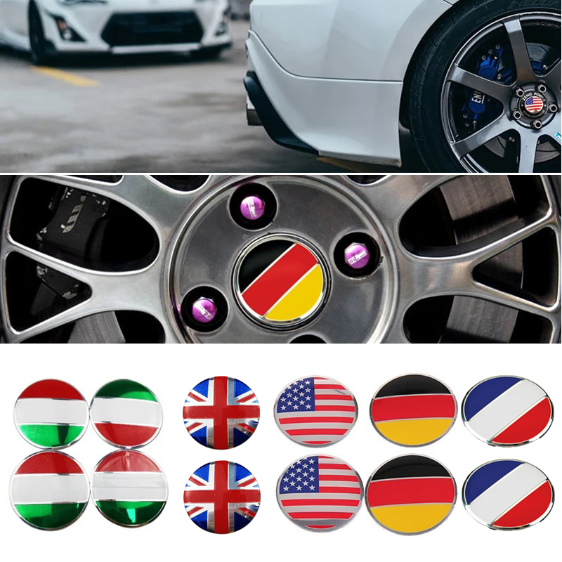 4Pcs UK USA German France Ital - Car Accessories Uk avaliação e preço