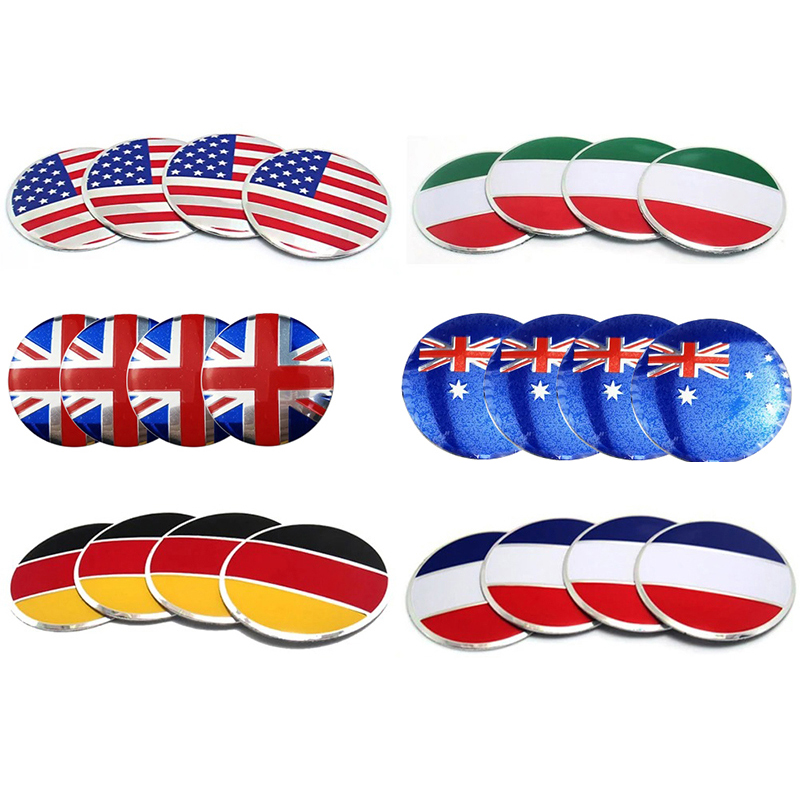 4Pcs UK USA German France Ital - Car Accessories Uk avaliação e preço