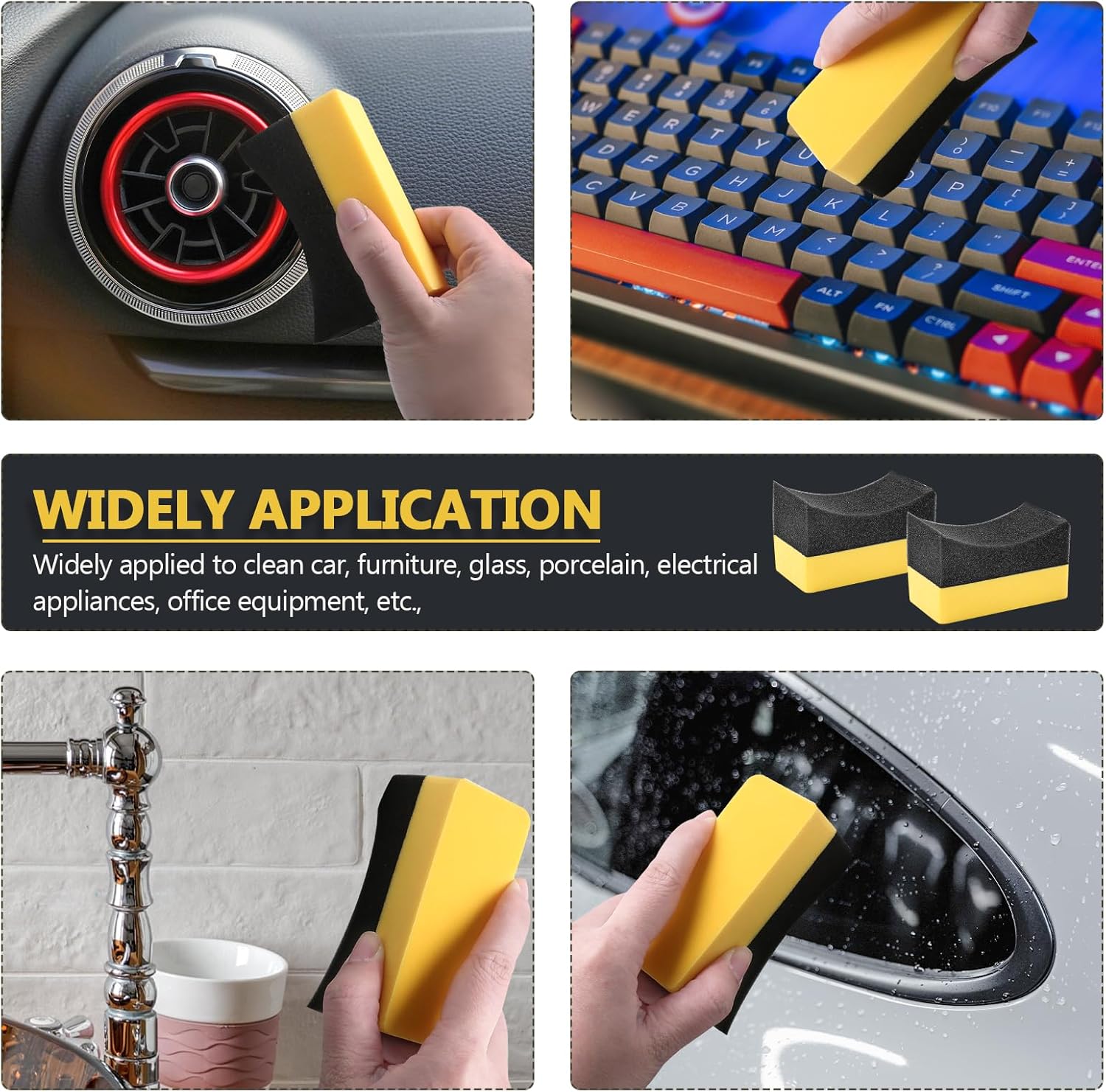 Auto Cleaning Sponge Brush Wax - Car Wax Polishing Pad avaliação e preço
