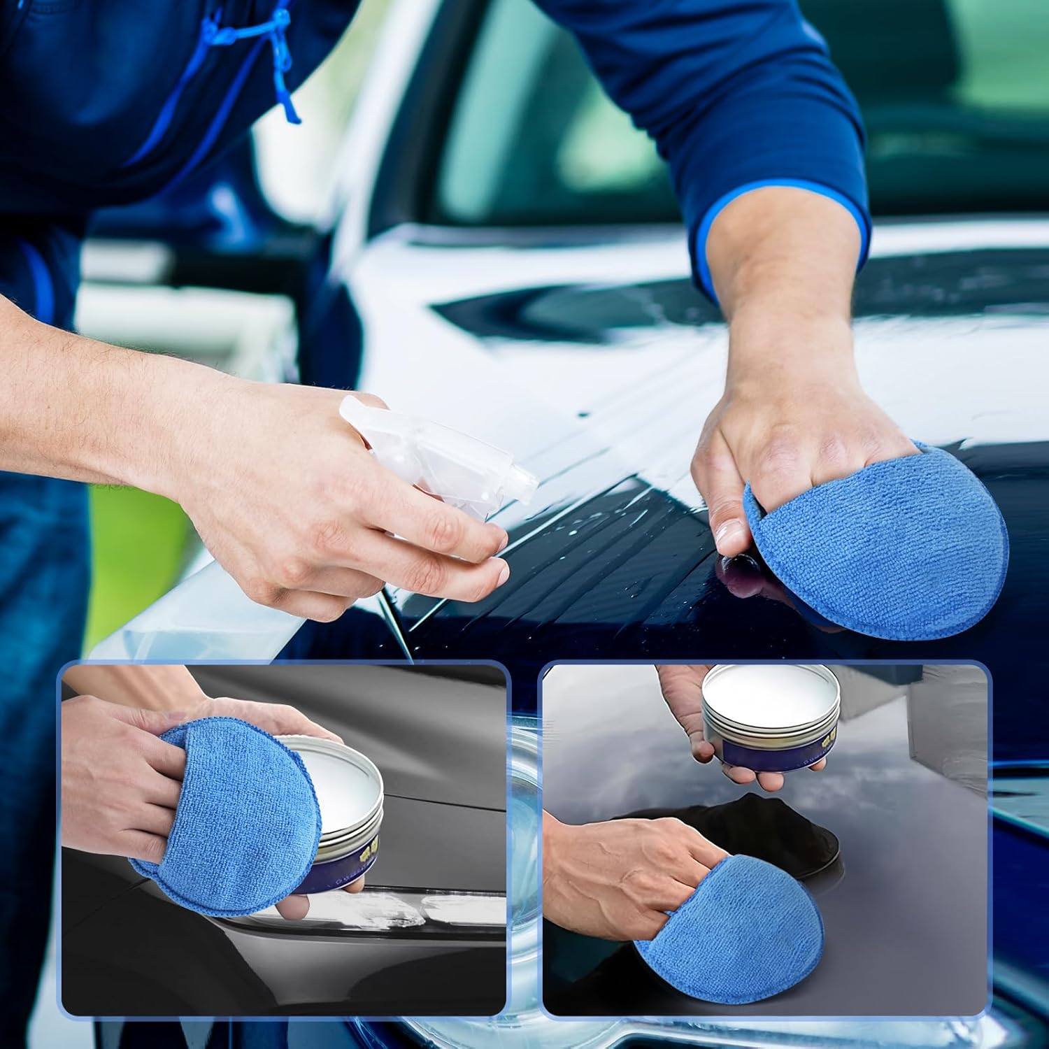 Auto Cleaning Sponge Brush Wax - Car Wax Polishing Pad avaliação e preço