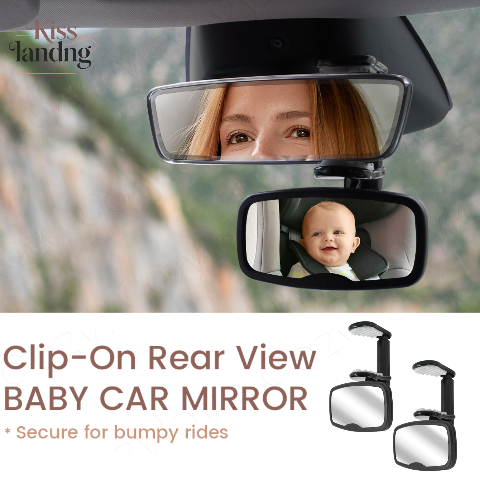 1PC & 2PC Clip-On Baby Car Mir - Car Blind Spot Mirror avaliação e preço