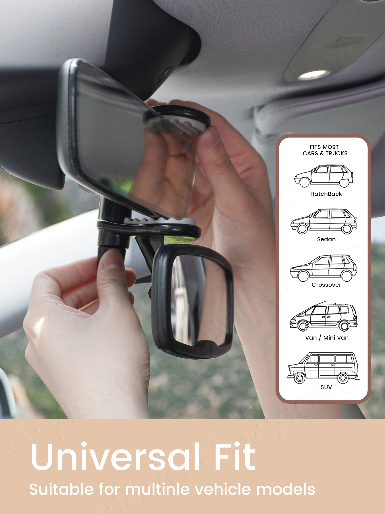 1PC & 2PC Clip-On Baby Car Mir - Car Blind Spot Mirror avaliação e preço