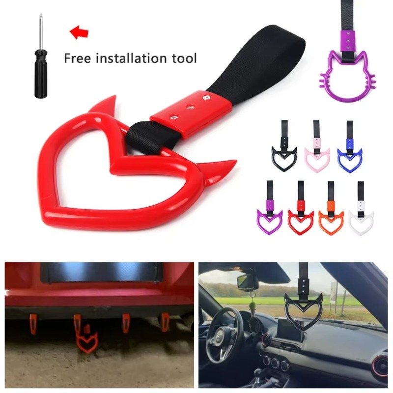 1PC New JDM Tsurikawa Handle R - Car Accessories Jdm avaliação e preço