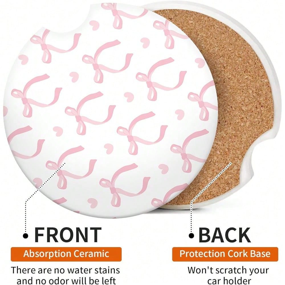 NEW- Car Cup Holder Coaster, C - Car Accessories Cork avaliação e preço