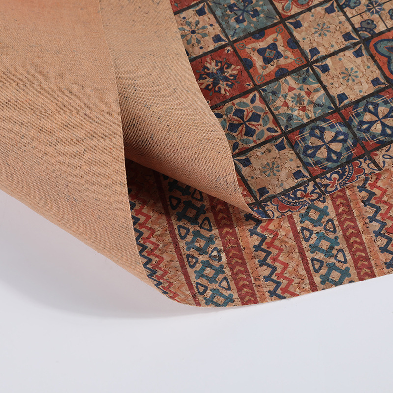 Cork Printed PU Leather Fabric - Car Accessories Cork avaliação e preço