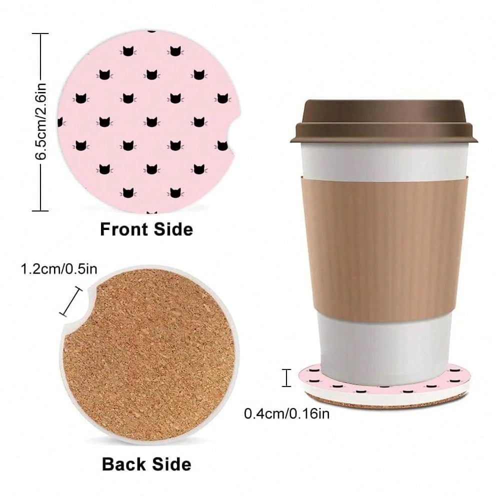 NEW- Absorbent Car Cupholder C - Car Accessories Cork avaliação e preço