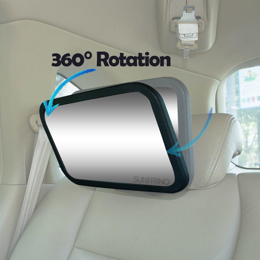 1pc Shatterproof 360 Rotation  - Car Blind Spot Mirror avaliação e preço