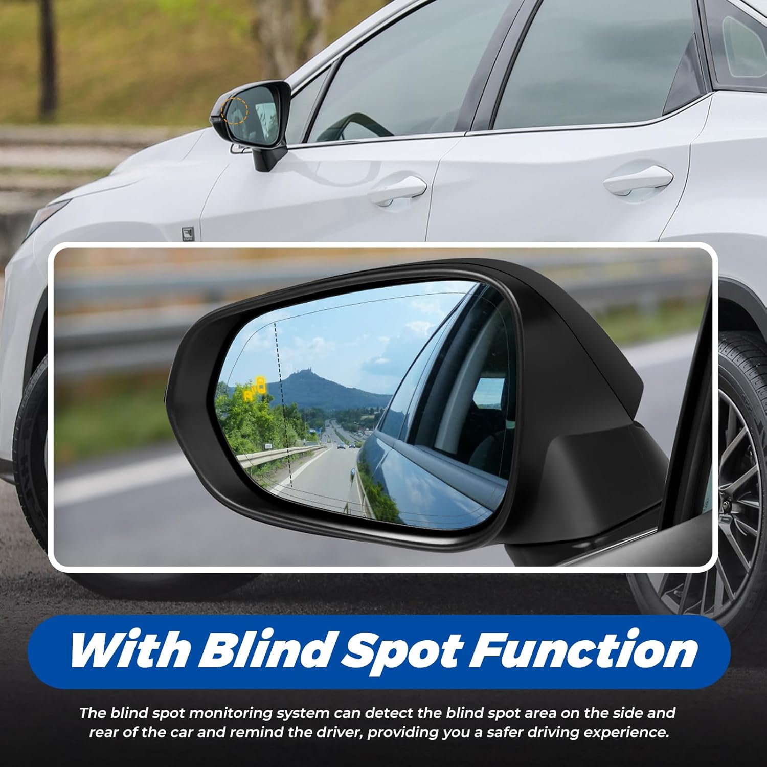 Left Car Rearview Mirror For L - Car Blind Spot Mirror avaliação e preço