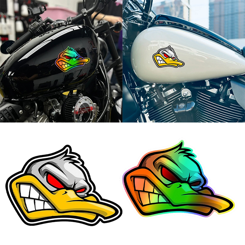 1PC Funny Cartoon Angry Duck H - Car Accessories Quotes avaliação e preço