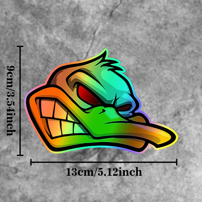 1PC Funny Cartoon Angry Duck H - Car Accessories Quotes avaliação e preço