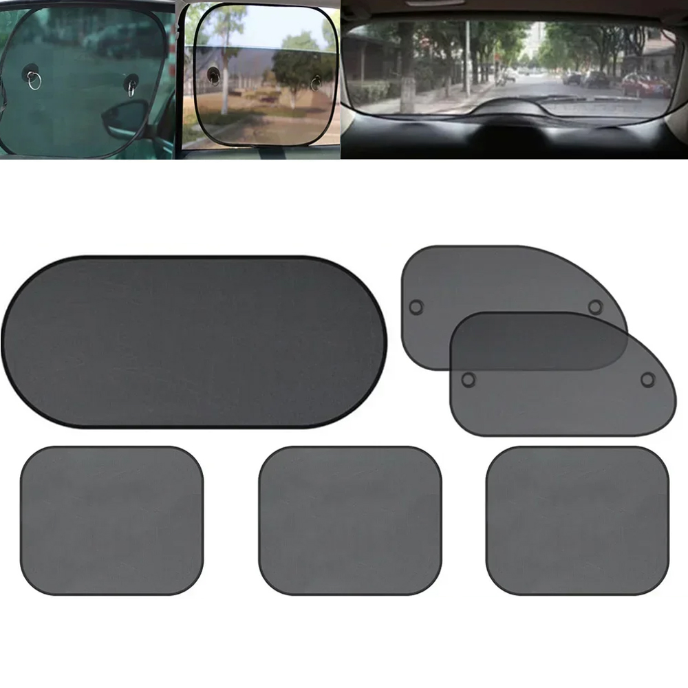 1Set Black Window Curtain Side - Car Accessories Inside avaliação e preço