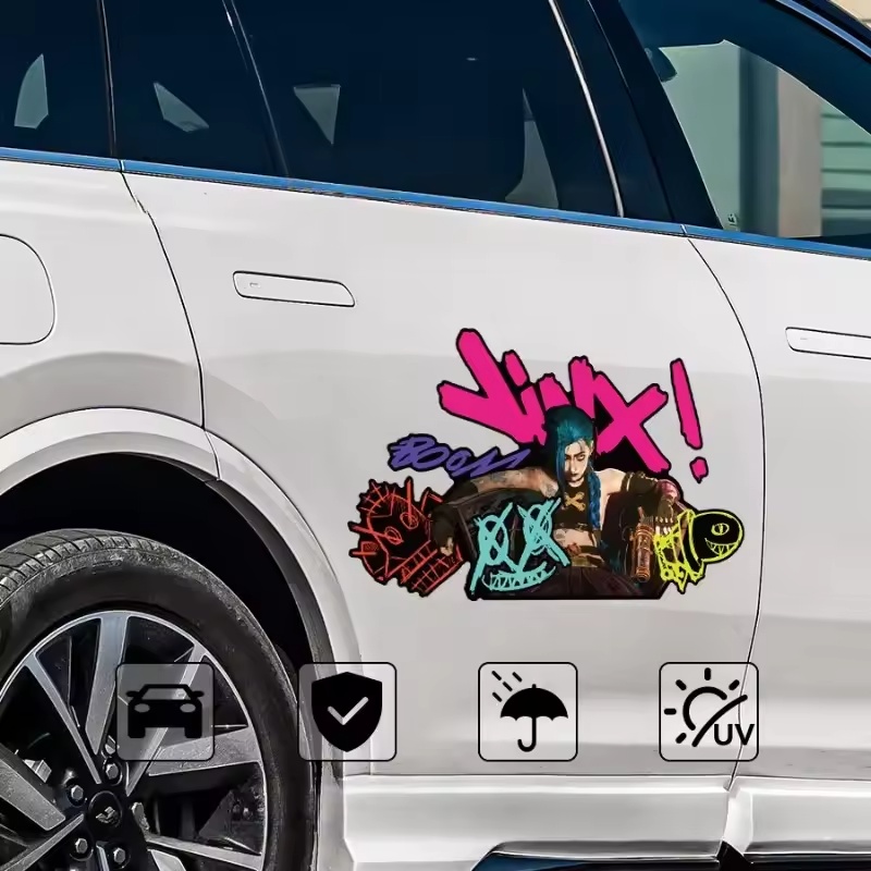 Arcane Jinx Graffiti Reflectiv - Car Accessories For Decoration avaliação e preço