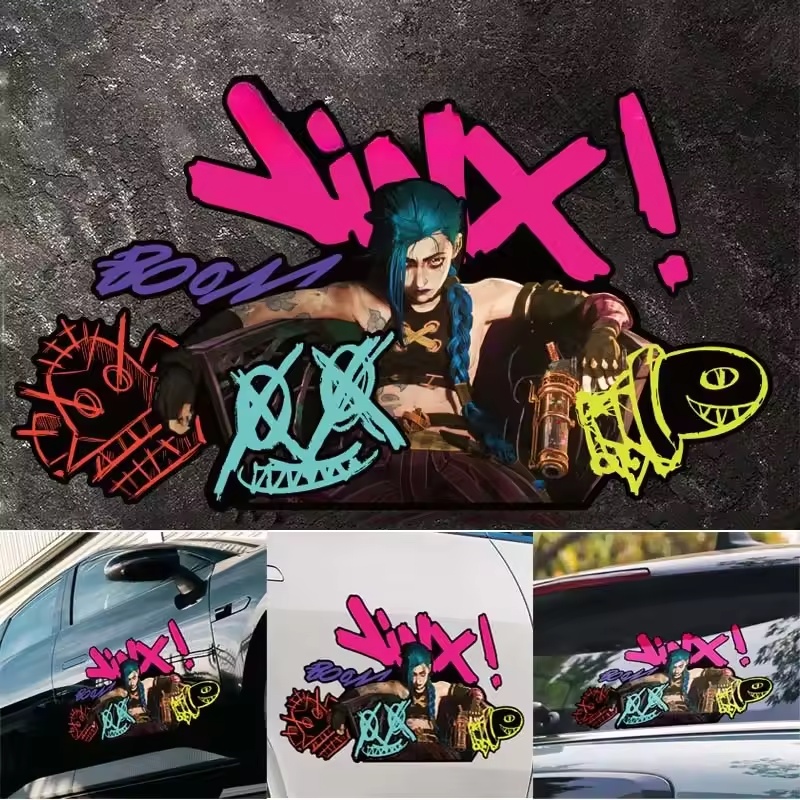 Arcane Jinx Graffiti Reflectiv - Car Accessories For Decoration avaliação e preço