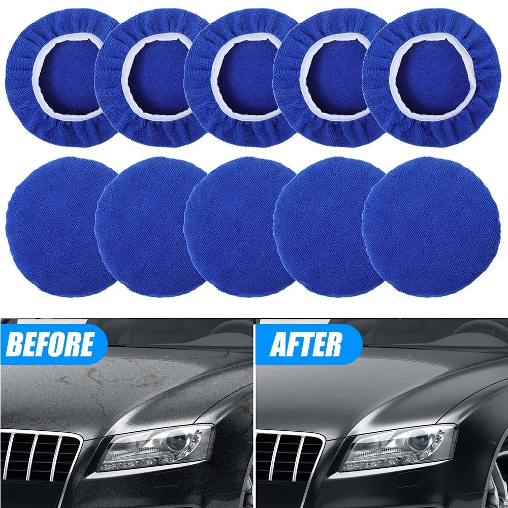 5-10inches Car Microfiber Poli - Car Wax Polishing Pad avaliação e preço