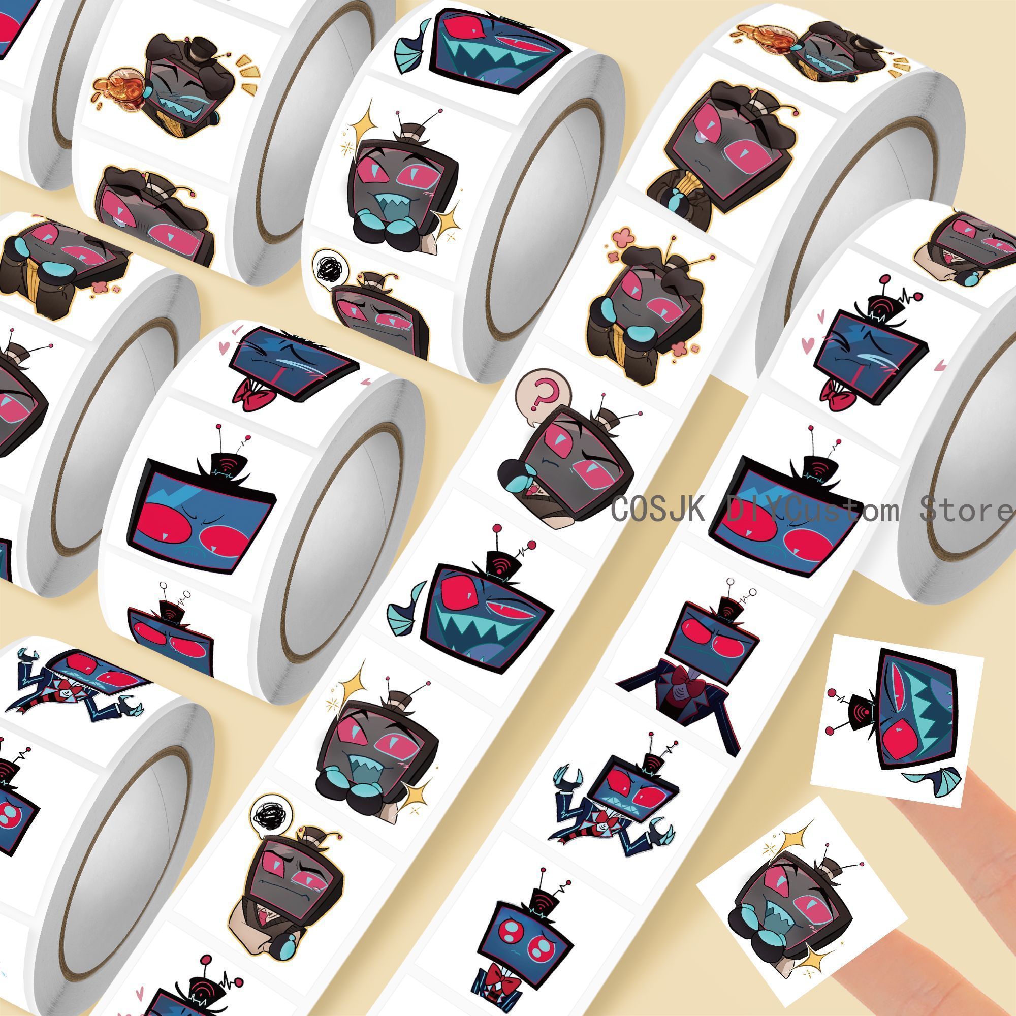 500Pc/Roll Anime Vox Q Version - Car Accessories For Decoration avaliação e preço