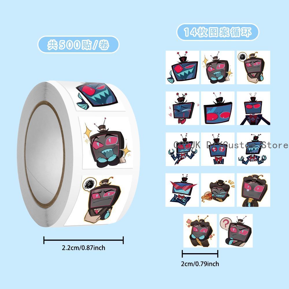 500Pc/Roll Anime Vox Q Version - Car Accessories For Decoration avaliação e preço