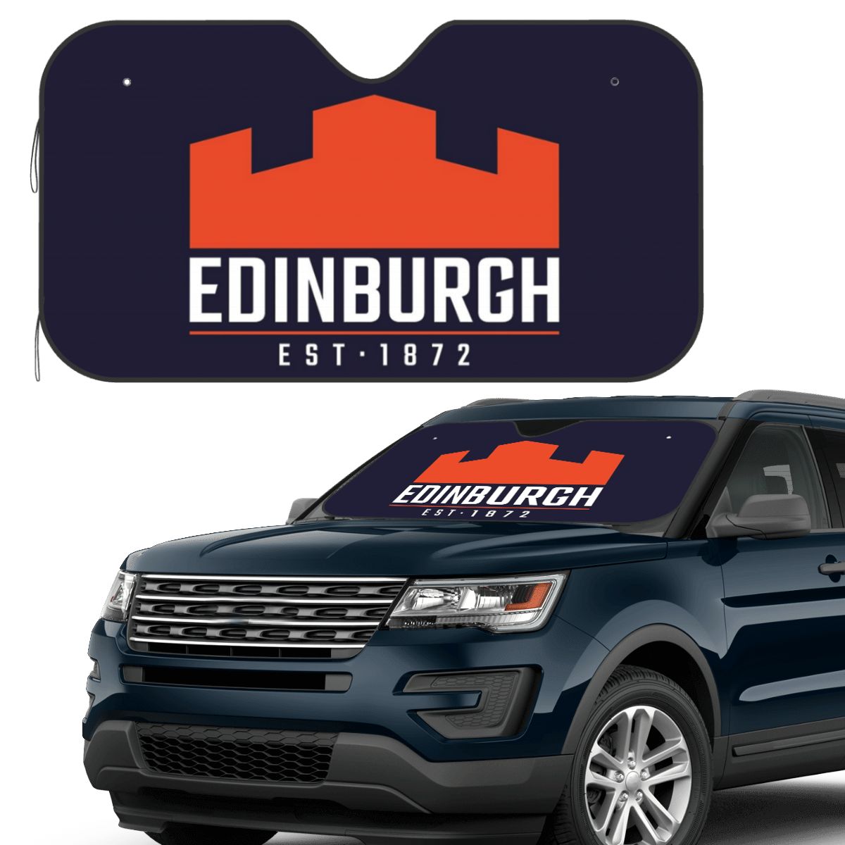 The Edinburgh Rugby Logo 2 Sun - Car Accessories Edinburgh avaliação e preço