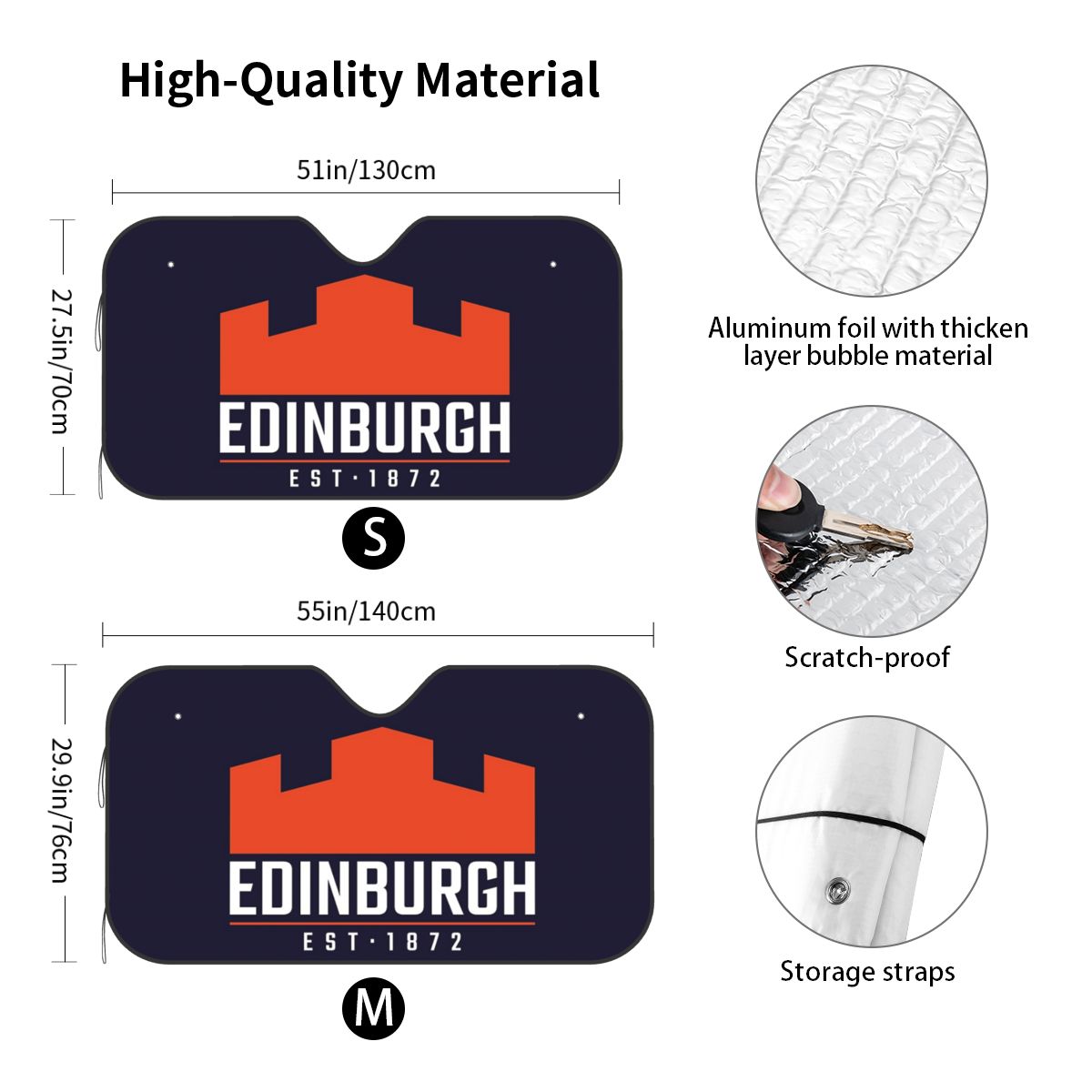 The Edinburgh Rugby Logo 2 Sun - Car Accessories Edinburgh avaliação e preço