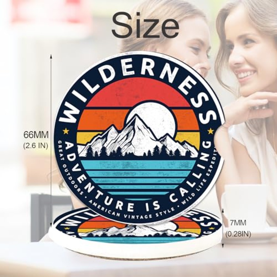 Wilderness Mountain Car Coaste - Car Accessories Cork avaliação e preço