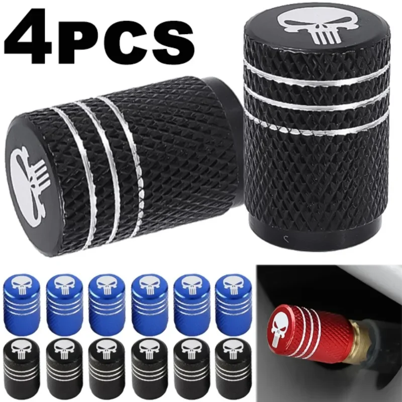 NEW 4pcs Skull Pattern Tire Va - Steering Wheel Cover avaliação e preço