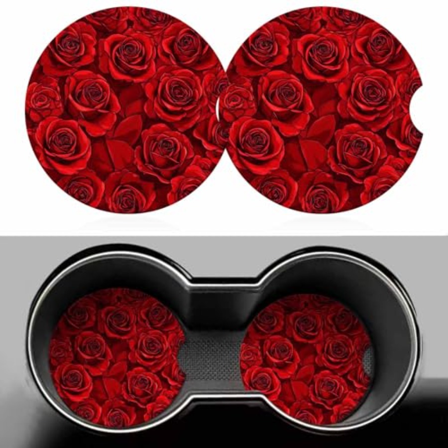 2 Pack Car Cup Holder Coaster  - Car Accessories Cork avaliação e preço