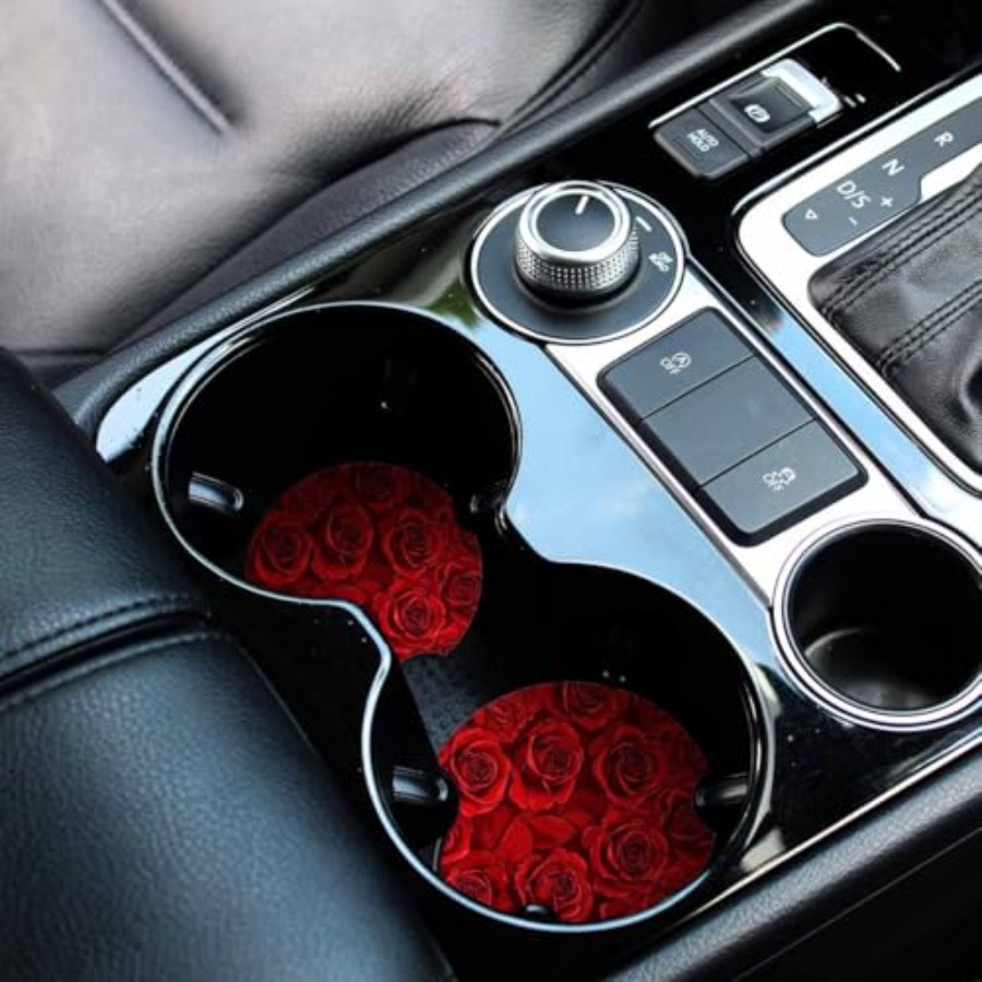 2 Pack Car Cup Holder Coaster  - Car Accessories Cork avaliação e preço