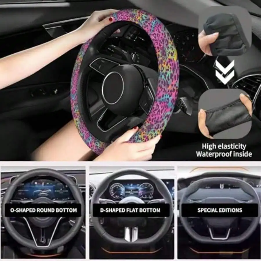 Elastic Steering Wheel Cover 1 - Steering Wheel Cover avaliação e preço