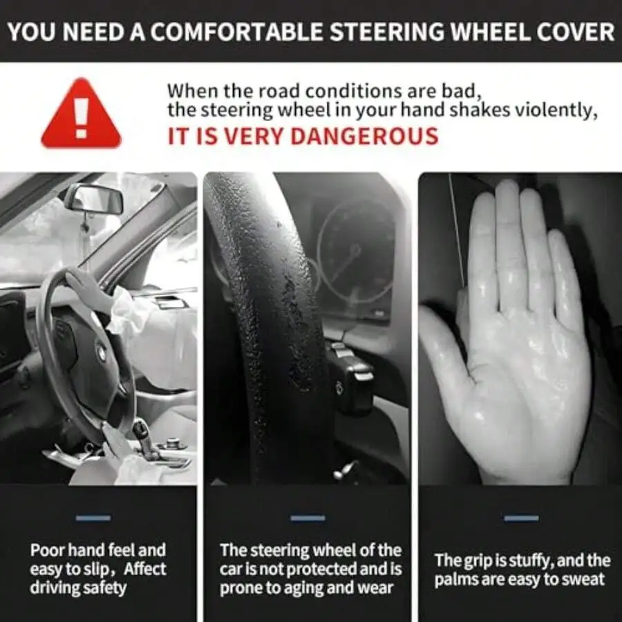 Elastic Steering Wheel Cover 1 - Steering Wheel Cover avaliação e preço