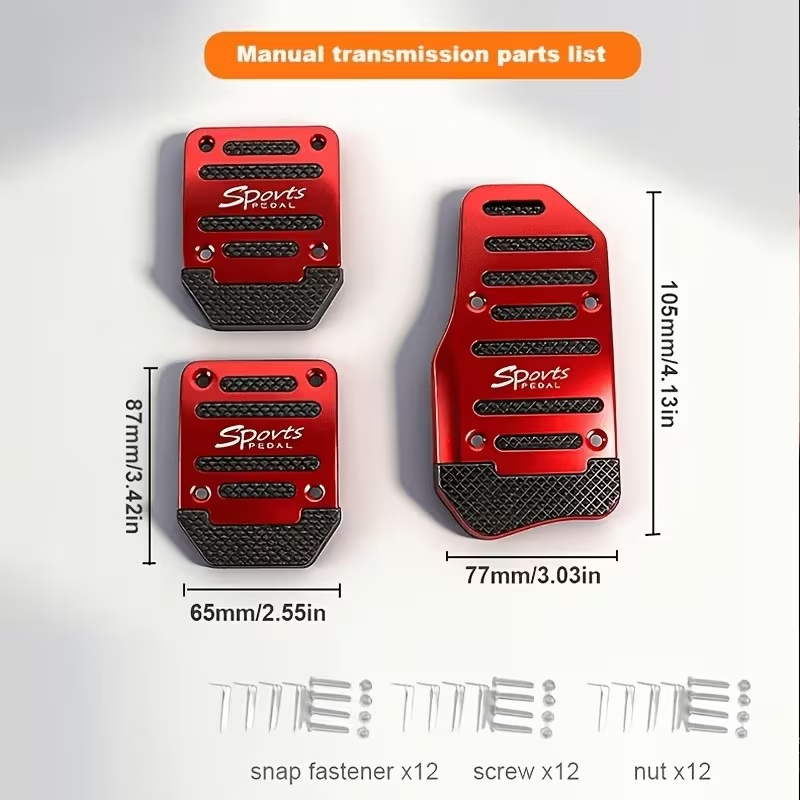 2/3PCS Car Pedal Cover Set Man - Car Accessories Inside avaliação e preço