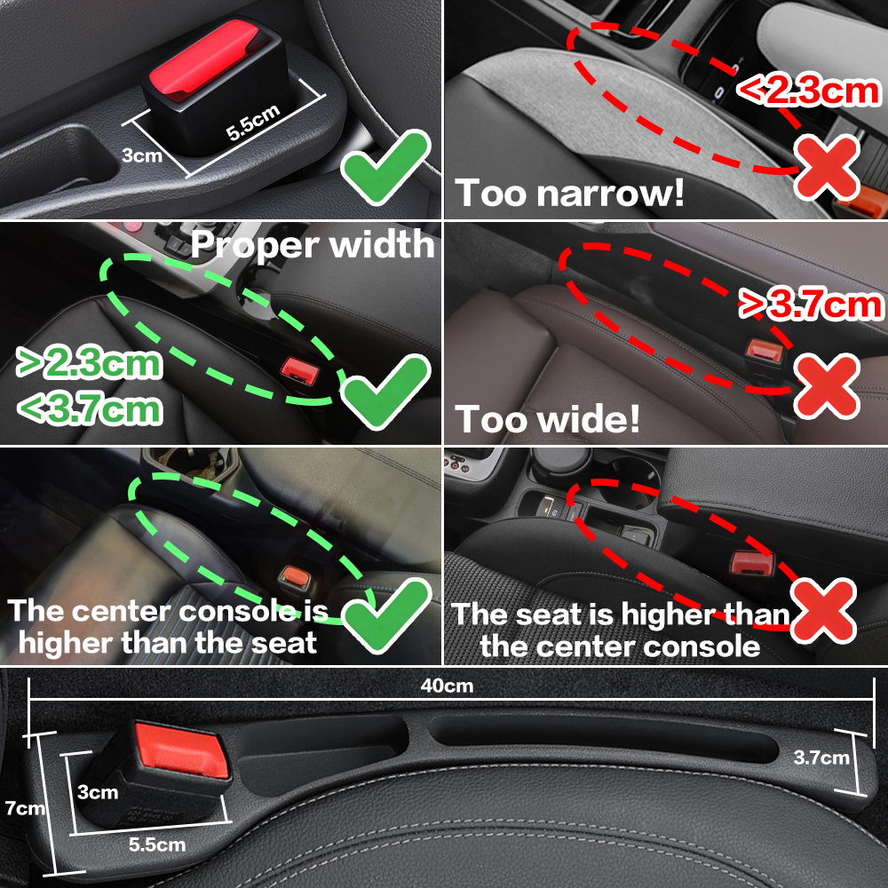 2X Car Seat Gap Filler Between - Car Accessories Quirky avaliação e preço