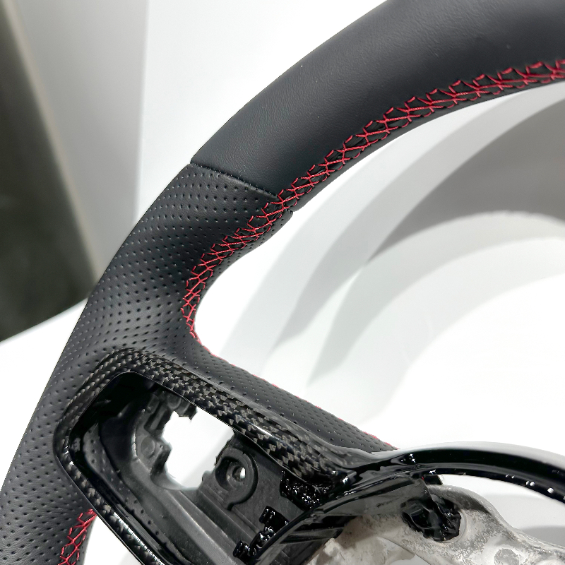Black Carbon Fiber Trim Cover  - Steering Wheel Cover avaliação e preço